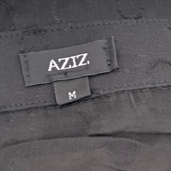 NWOT AZIZ WOMAN'S BLACK DOT FORMAL TOPS M - Picture 4 of 6